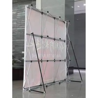 Panneau d'affichage mural en grille personnalisé pour les magasins de vente au détail de vêtements, accessoire d'exposition portable pliable et pop-up