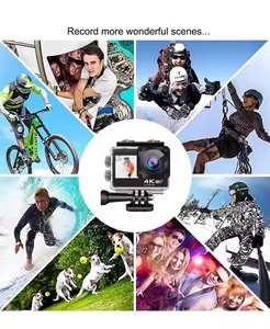 Mini Cámara Deportiva de Acción 4K/30FPS con Pantalla Dual, Pantalla Táctil de 2.0'', MicroSD, Gran Angular de 170°, Resistente al Agua IP68, Cámara para Casco para Vlogs - Product Image 3
