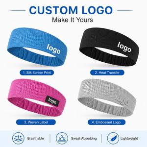 Custom Logo Ice Cold Sense SpoHeadband With Elastic for Yoga Workout and Tennis Sweatband Unisex Hair - Product Image 2