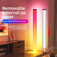 Lampe d'ambiance sur pied à changement de couleur RVB pour salon, esthétique haut de gamme pour les fêtes et les rassemblements