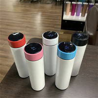 Nouveaux blancs de sublimation de 17oz 500ml affichage de la température de LED blancs de sublimation tasse isolée pour la sublimation