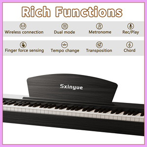 <span class=keywords><strong>Pianoforte</strong></span> Elettronico <span class=keywords><strong>Digitale</strong></span> Professionale con 88 <span class=keywords><strong>Tasti</strong></span>, Stile <span class=keywords><strong>Pianoforte</strong></span> Acustico - Product Image 2