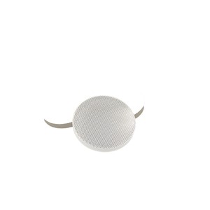 Meuleuse à ongles électrique portable en verre et acier inoxydable, blanche et argentée, pour usage domestique et commercial quotidien - Product Image 1