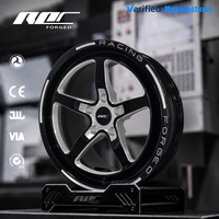 Jantes avant forgées Roc 17x4.5 18x5 5x114.3 5x120.65 pour voitures de course Ford Mustang Chevrolet Camaro Dodge Challenger