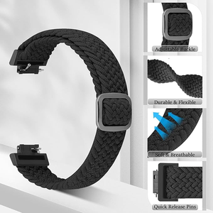 Vente directe d'usine, bracelet élastique tressé pour <span class=keywords><strong>Fitbit</strong></span> Inspire 3/Inspire 2/Inspire/Inspire HR/Ace 3/Ace 2 pour femmes, hommes et enfants - Product Image 5