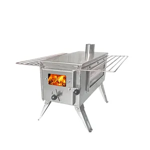 Hete Verkoop Outdoor Camping Koken Verwarming Vrijstaande Houtkachel