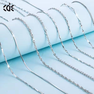 Cde मूल गहने लड़कियों इतालवी 925 स्टर्लिंग चांदी चेन हार - Product Image 1