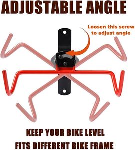 Home Bike Hanger supporto a parete portabiciclette per <span class=keywords><strong>doppio</strong></span> portabiciclette <span class=keywords><strong>da</strong></span> parete con attacco ribaltabile per sistema di stoccaggio per Garage e capannone - Product Image 4