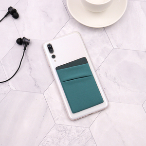 Nuovo Stile YY: Adesivo per Telefono in Tessuto Morbido, <span class=keywords><strong>Portafoglio</strong></span> Portatile per <span class=keywords><strong>Cellulare</strong></span> con 2 Scomparti per Carte e Monete - Product Image 3