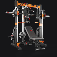 Entraîneur complet Home Gym Machine commerciale multifonctionnelle Smith Power Rack