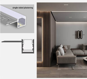 Gran oferta, tira de <span class=keywords><strong>luz</strong></span> Led integrada, retroiluminación oculta, marco de gabinete, iluminación de techo lineal, tira de <span class=keywords><strong>luz</strong></span> con ranura de aluminio para escalera - Product Image 4