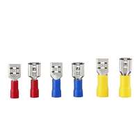 Kit d'assortiment de bornes à fourche femelles pré-isolées, connecteurs de fils électriques à sertir, bornes isolées en PVC multicolores