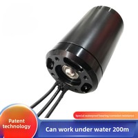 Motor DC Brushless untuk Skuter Bawah Air 24V IP68 Tahan Air, Thruster Submersible DPV, Kipas Skuter Laut