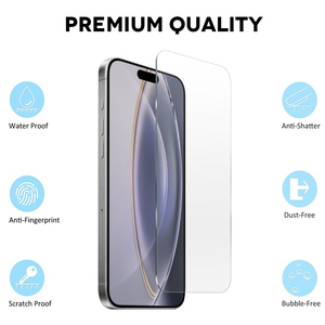 ฟิล์มกระจกนิรภัยกันรอยขีดข่วน 9H สำหรับ iPhone 16 Pro ฟิล์มกระจกใส 9H สำหรับ iPhone 16 - Product Image 5