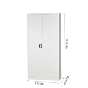 Steel Wardrobe Clothes Cabinet Steel Locker <b>Bedroom</b> <b>Swing</b> 2 Door Metal Cabinet Locker - Product Image 5
