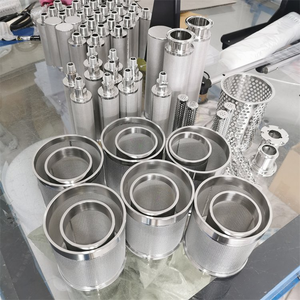 عناصر ترشيح شبكية معدنية مثقبة من الفولاذ المقاوم للصدأ 304 و316 و316L، خرطوشة مياه جديدة بكفاءة 98% - Product Image 5