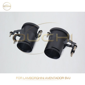 Puntas de Escape Negras para Lamborghini <span class=keywords><strong>Aventador</strong></span> <span class=keywords><strong>SVJ</strong></span>, Puntas de Acero Inoxidable, Piezas de Rendimiento Automotriz, Tubos de Escape - Product Image 2
