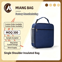 Sac à lunch isotherme pour hommes et femmes, sac à lunch pour le travail, les pique-niques et les voyages (bleu marine)