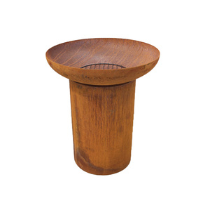 En promotion : Barbecue de jardin, <span class=keywords><strong>plancha</strong></span> extérieure en acier Corten, cuisson à 360 degrés pour feu de camp, patio, jardin, pique-nique - Product Image 5