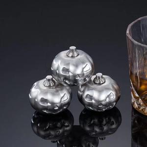 Personnalisé créatif rapide-congelé métal tête de citrouille <span class=keywords><strong>whisky</strong></span> glace <span class=keywords><strong>Rolling</strong></span> <span class=keywords><strong>Stones</strong></span> Cubes Drinkware accessoires - Product Image 6