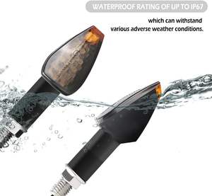 ไฟเลี้ยวรถจักรยานยนต์, ไฟเลี้ยวรถจักรยานยนต์ 14LED ด้านหน้า+ด้านหลังพร้อมไฟสีเหลืองอำพันสุดเท่, ไฟเลี้ยวรถจักรยานยนต์ 12V - Product Image 5