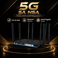Router con Tarjeta SIM 5G Openwrt para Balanceo de Carga, MT7981 SDWAN Wireguard VPN WiFi6, Router CPE 5G