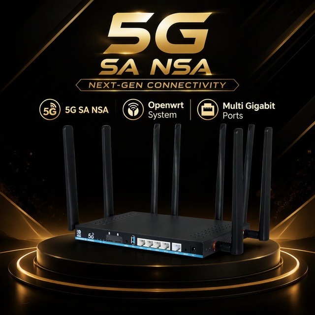 Load Balance Openwrt 5G Sim Card Router MT7981 SDWAN Wireguard VPN WiFi6 5G CPE Router