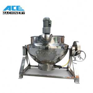 Cuisinière à vapeur électrique inclinable en acier inoxydable Ace, cuisinière à vapeur à gaz, bouilloire à cuisson à la vapeur avec mélangeur à grattoir - Product Image 6