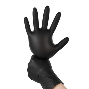 Gants en <span class=keywords><strong>nitrile</strong></span> noirs jetables durables M/<span class=keywords><strong>L</strong></span>/XL, imperméables, compatibles écrans tactiles, antidérapants, sans poudre/sans latex, qualité alimentaire Brillink EN ISO - Product Image 4