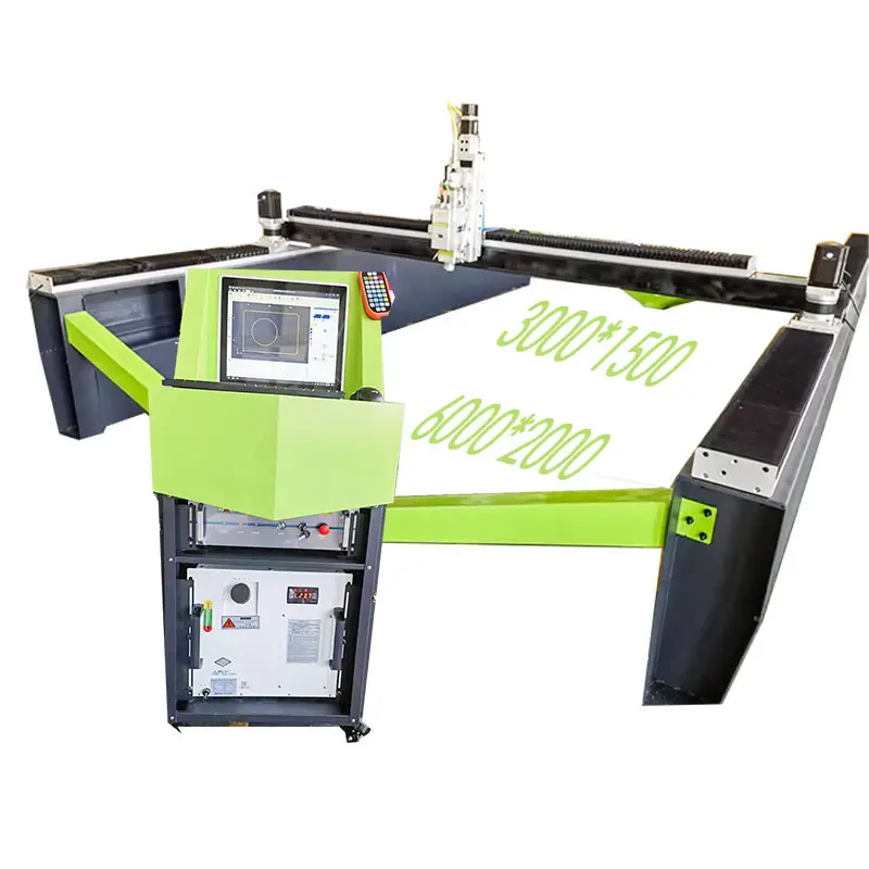 Máy cắt laser sợi CNC lớn ổ đĩa động cơ servo công nghiệp 2000*6000mm tùy chỉnh kích thước khu vực cắt giảm tuổi thọ dài
