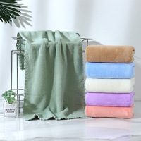 Nouvelle innovation personnelle velours corail doux essuie-mains ensembles ménage Salon broderie serviette pour cheveux