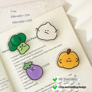 Vente directe usine – Nouveaux clips de classement mignons pour étudiants, clips personnalisés en forme de légumes, clips de reliure en <span class=keywords><strong>plastique</strong></span> spéciaux pour bureau, modèle DK245 - Product Image 4