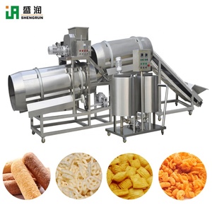 Thương mại đôi vít căng phồng Ngô Snack làm máy đùn đầy đủ tự động căng phồng Ngô Snack thực phẩm dây chuyền sản xuất - Product Image 4