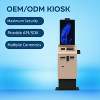 Kiosco de Pago de Autoservicio con Reciclaje de Billetes, Compatible con Múltiples Monedas, Lector de Tarjetas SDK, Impresora de Códigos de Barras, Carcasa Metálica, Multi-OS