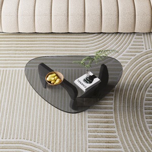 <span class=keywords><strong>Tavolino</strong></span> da Caffè in Stile Nordico <span class=keywords><strong>Moderno</strong></span> Semplice e di Lusso, Leggero e Mobile in Legno e <span class=keywords><strong>Vetro</strong></span> Temperato per Soggiorno - Product Image 2