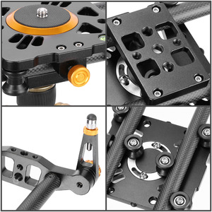 Rail de stabilisation vidéo <span class=keywords><strong>Neewer</strong></span> 39,4 pouces/<span class=keywords><strong>100</strong></span> cm en fibre de carbone avec 6 roulements pour caméra DV vidéo - Product Image 6