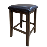 Table haute rectangulaire moderne et ensemble de chaises de bar tabouret haut en bois simple pour la conception de table murale de bar à la maison