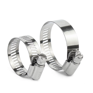 Stainless Steel Metric Hose <b>Clamps</b> Adjustable Worm Drive Hose Clip <b>Clamps</b> for Automotive Marine Industrial Plumbing Use - Product Image 1