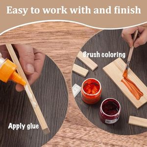 Bloques de construcción de madera, juguete de construcción de madera maciza para niños de 2 a 4 años, juego de bloques apilables unisex - Product Image 2
