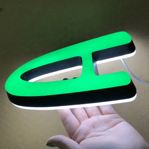 Conception de signalisation de magasin canal lumineux avant résine led acrylique 3d café magasin cour nom led lettre signe - Product Image 2