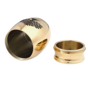 Urna de cremación de recuerdo de diseñador de Color granate con estampado de pata personalizado, urnas funerarias de entierro de Metal decoradas - Product Image 4