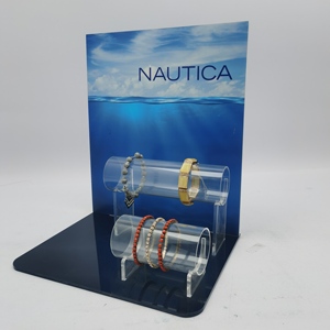 3 tầng rõ ràng <span class=keywords><strong>Acrylic</strong></span> Vòng đeo tay Hiển thị đứng thanh lịch đồ trang sức tổ chức đứng <span class=keywords><strong>Bangle</strong></span> chủ cao cấp Rack hiển thị cho đồ trang sức - Product Image 4