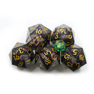 D20 personnalisé, <span class=keywords><strong>dés</strong></span> en résine unique de 50 mm, polyédrique, rétro, visages de dragon noir, <span class=keywords><strong>20</strong></span> <span class=keywords><strong>faces</strong></span>, RPG, numéro de 1 à <span class=keywords><strong>20</strong></span>, figurine, <span class=keywords><strong>dés</strong></span> de couleur rétro personnalisés - Product Image 5