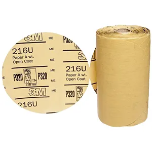 3M Stikit Gold Paper Disc Roll 216U 5 in 127 mm discs 3M 216U Sanding Paper roll