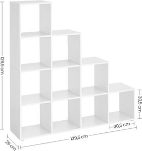 Étagère à 10 cubes avec compartiments ouverts, organisateur de décoration, charnières <span class=keywords><strong>pour</strong></span> photos, <span class=keywords><strong>plantes</strong></span>, salon, chambre, bureau - Product Image 5