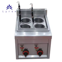 4 paniers Cuisinière Table Top Noodle Cooking Equipment Gas Noodle Cooker Pasta Cooker