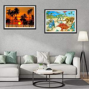 大人と初心者のための風景ダイヤモンドアートペインティングキット、サンセットダイヤモンドドットペインティングキット - Product Image 3