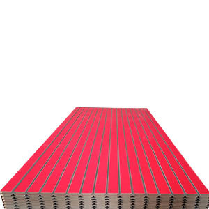 Ranura laminada de melamina, tableros de fibra de <span class=keywords><strong>mdf</strong></span> para paneles de pared, el mejor precio, <span class=keywords><strong>18mm</strong></span> - Product Image 2