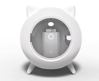 Sèche-cheveux intelligent entièrement automatique pour animaux de compagnie avec température et vitesse réglables, en matériau ABS, électrique, pour chats