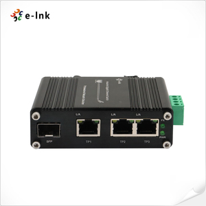 3x1000M RJ45 + 1x100m 1000m SFP sợi quang công nghiệp Gigabit <span class=keywords><strong>Ethernet</strong></span> chuyển đổi với DIN đường sắt - Product Image 2